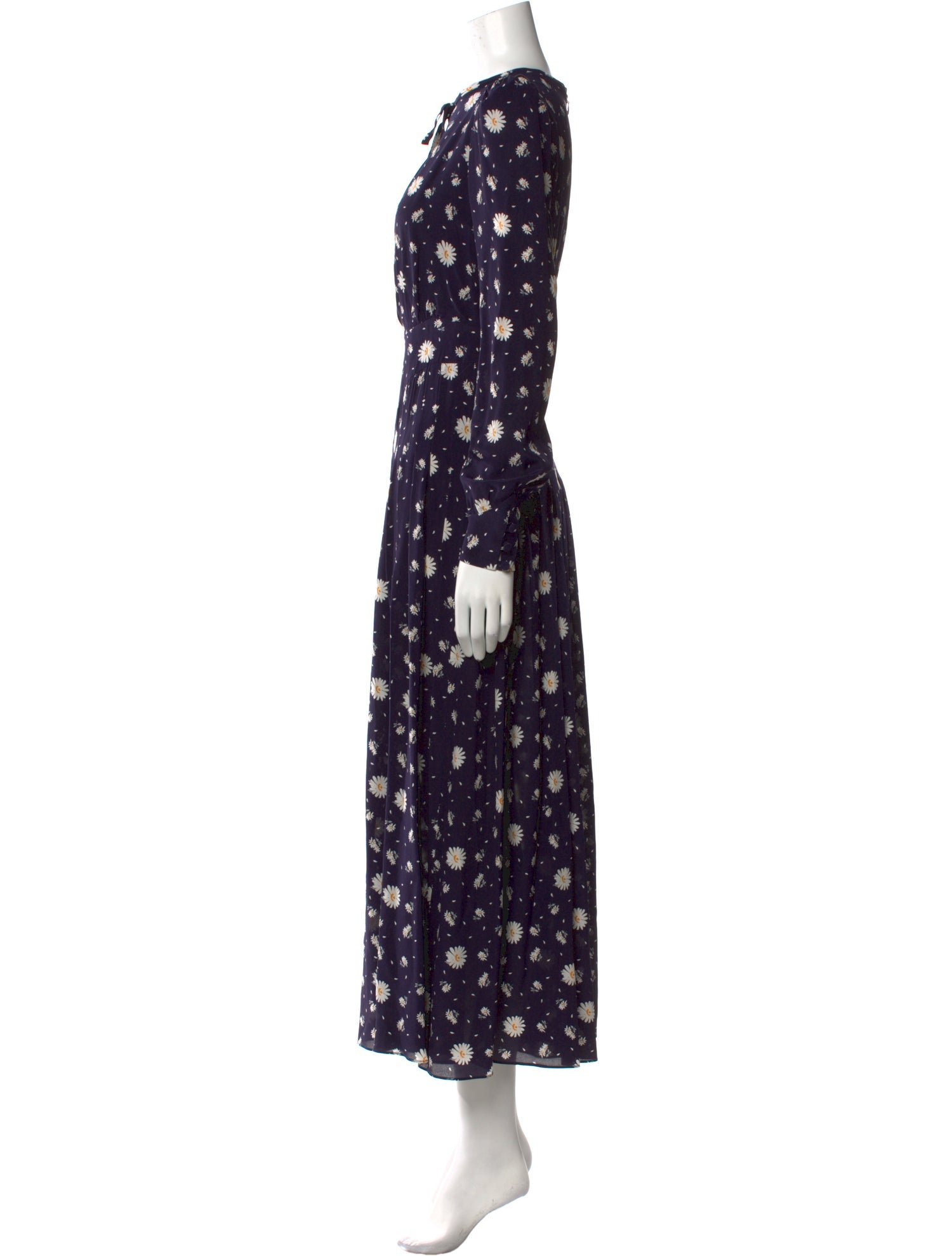 Alessandra Rich Silk Long Dress