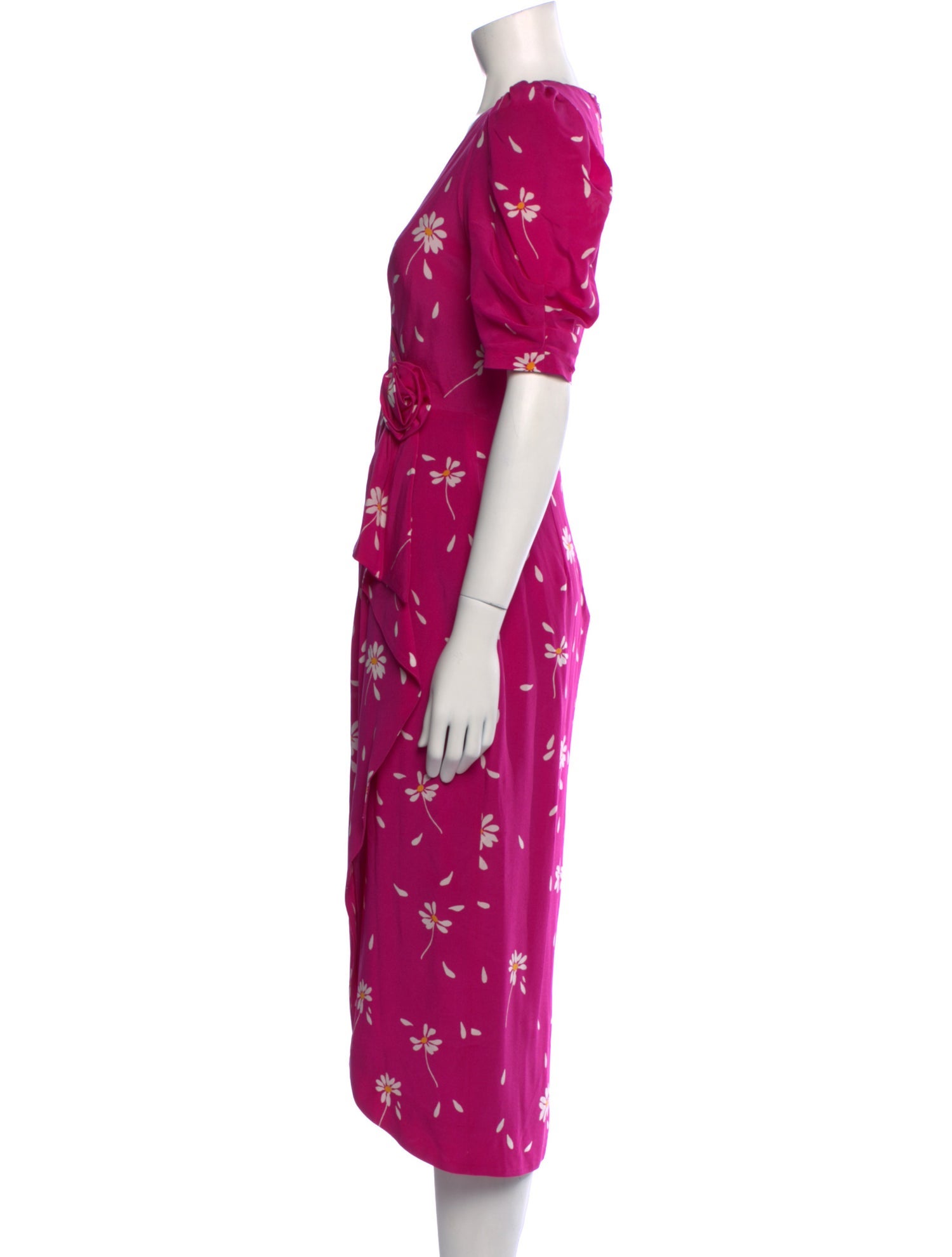 Alessandra Rich Silk Long Dress