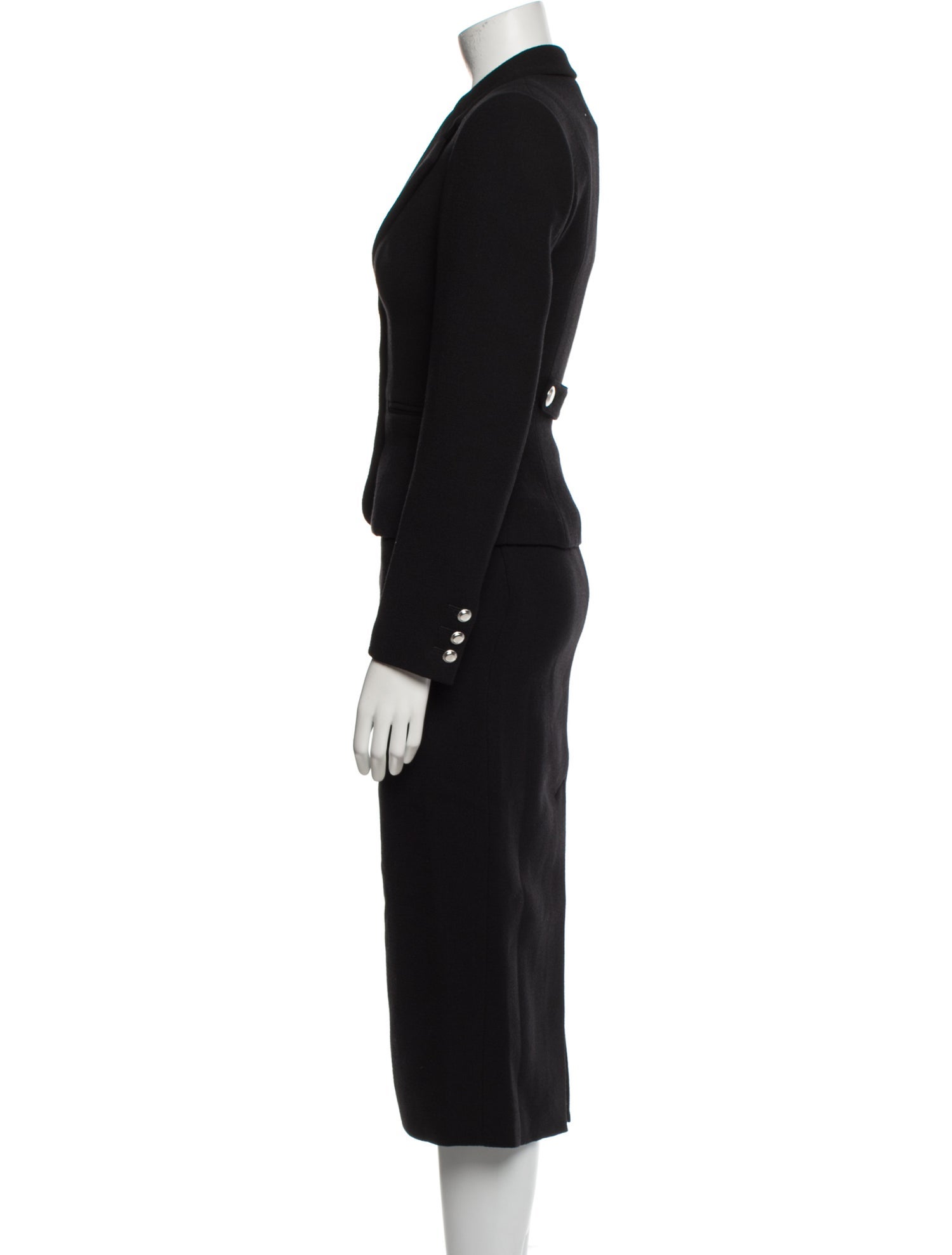 Alessandra Rich Virgin Wool Skirt Set