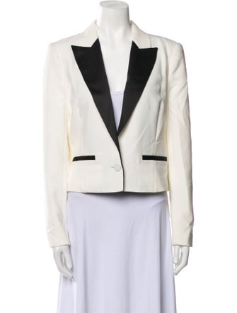 Alessandra Rich Colorblock Pattern Blazer