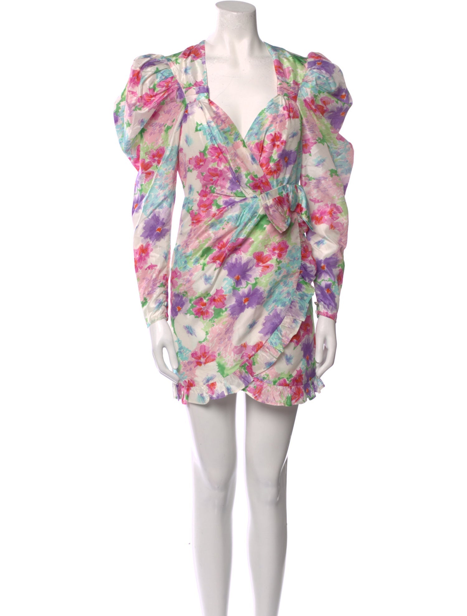 Alessandra Rich Silk Mini Dress