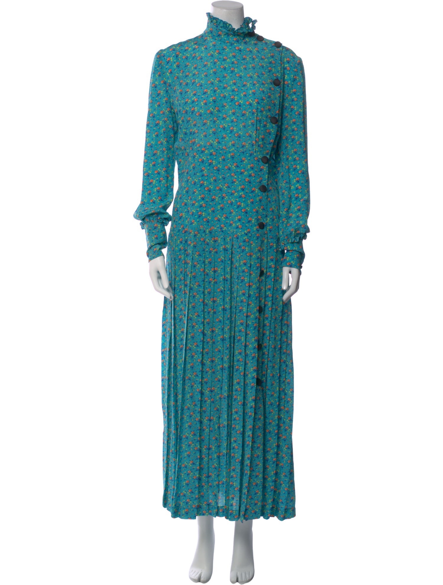 Alessandra Rich Silk Long Dress