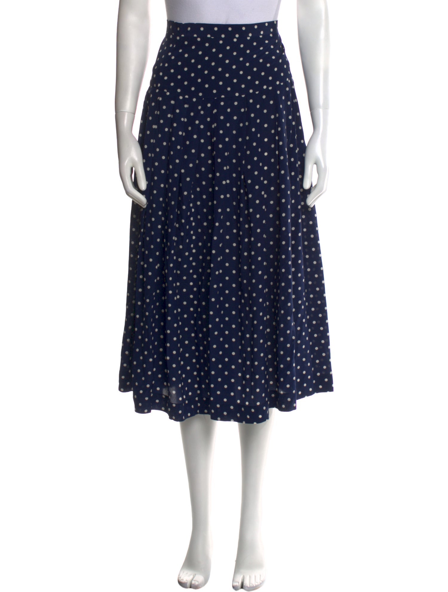 Alessandra Rich Silk Midi Length Skirt