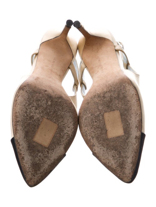 Alessandra Rich Satin Slingback Pumps