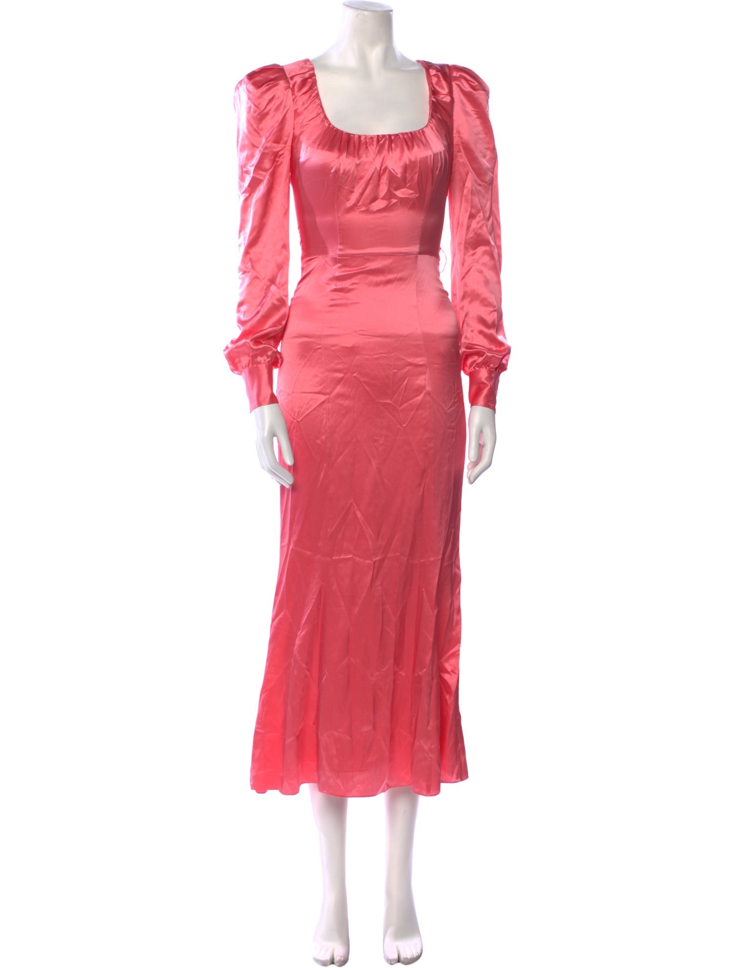 Alessandra Rich Silk Long Dress