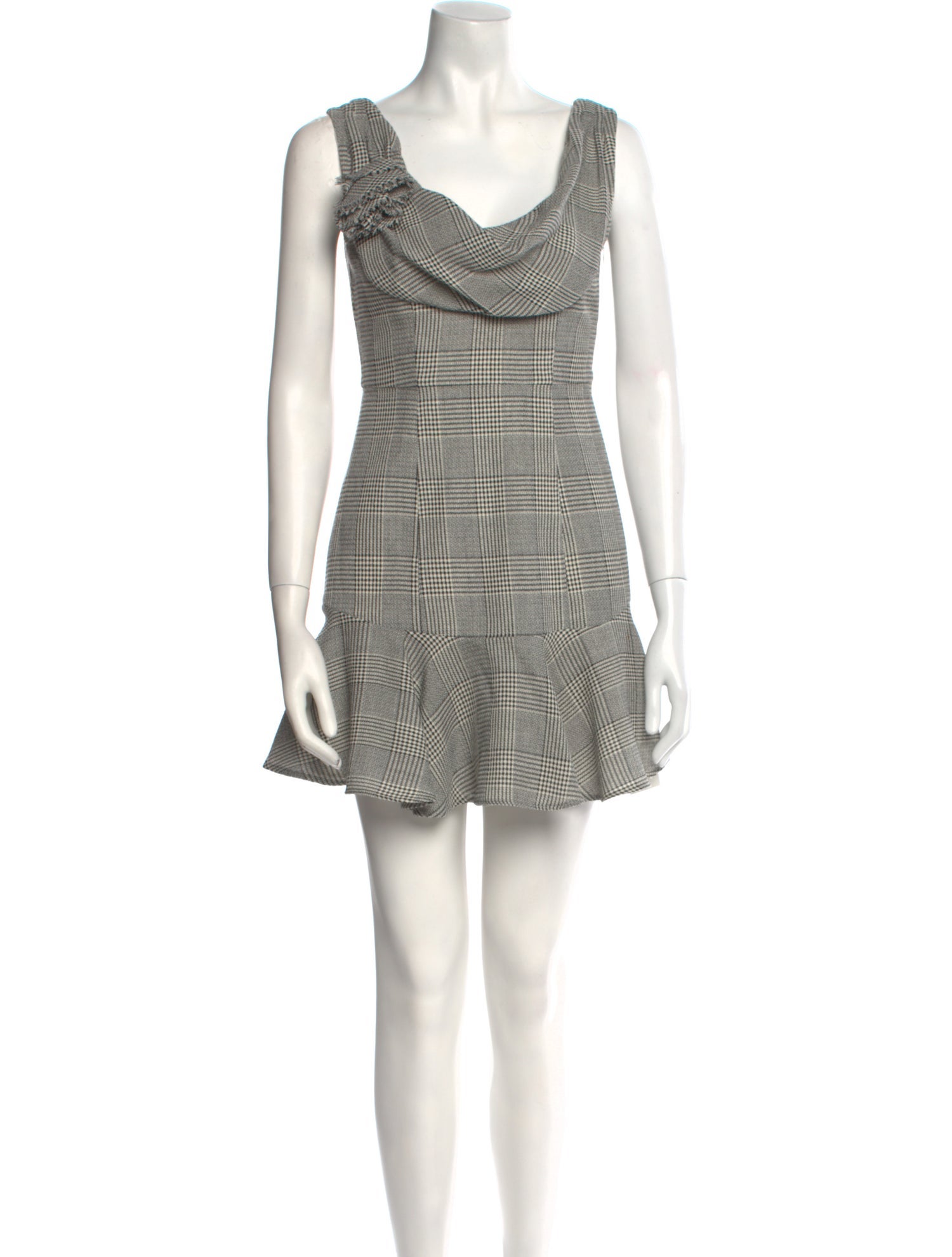 Alessandra Rich Wool Mini Dress