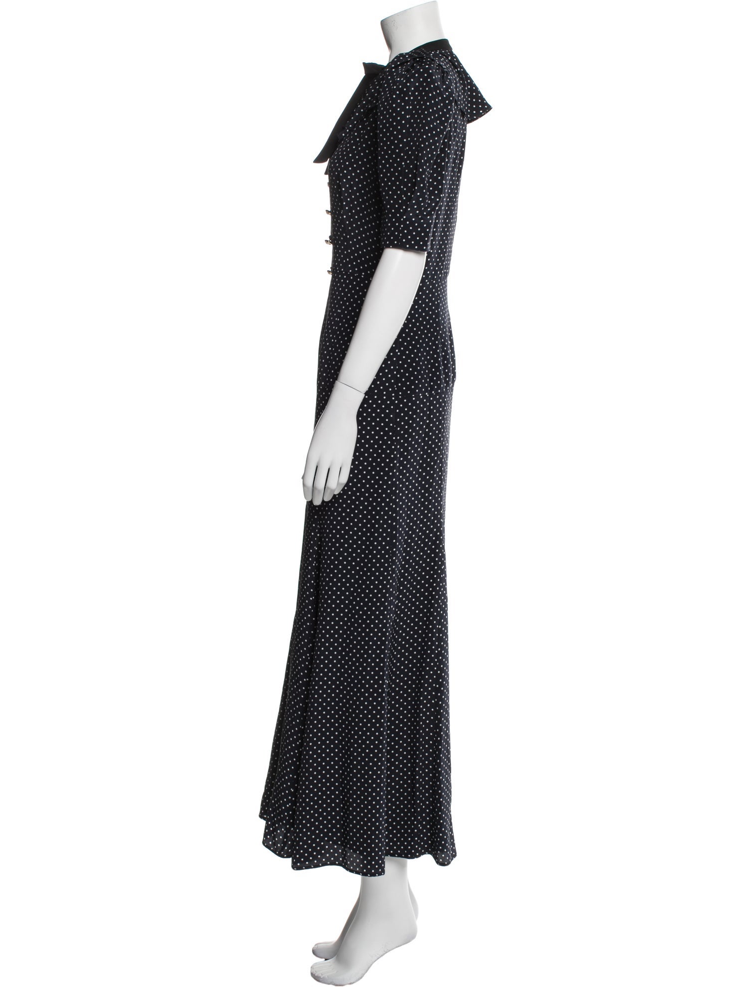 Alessandra Rich Silk Long Dress