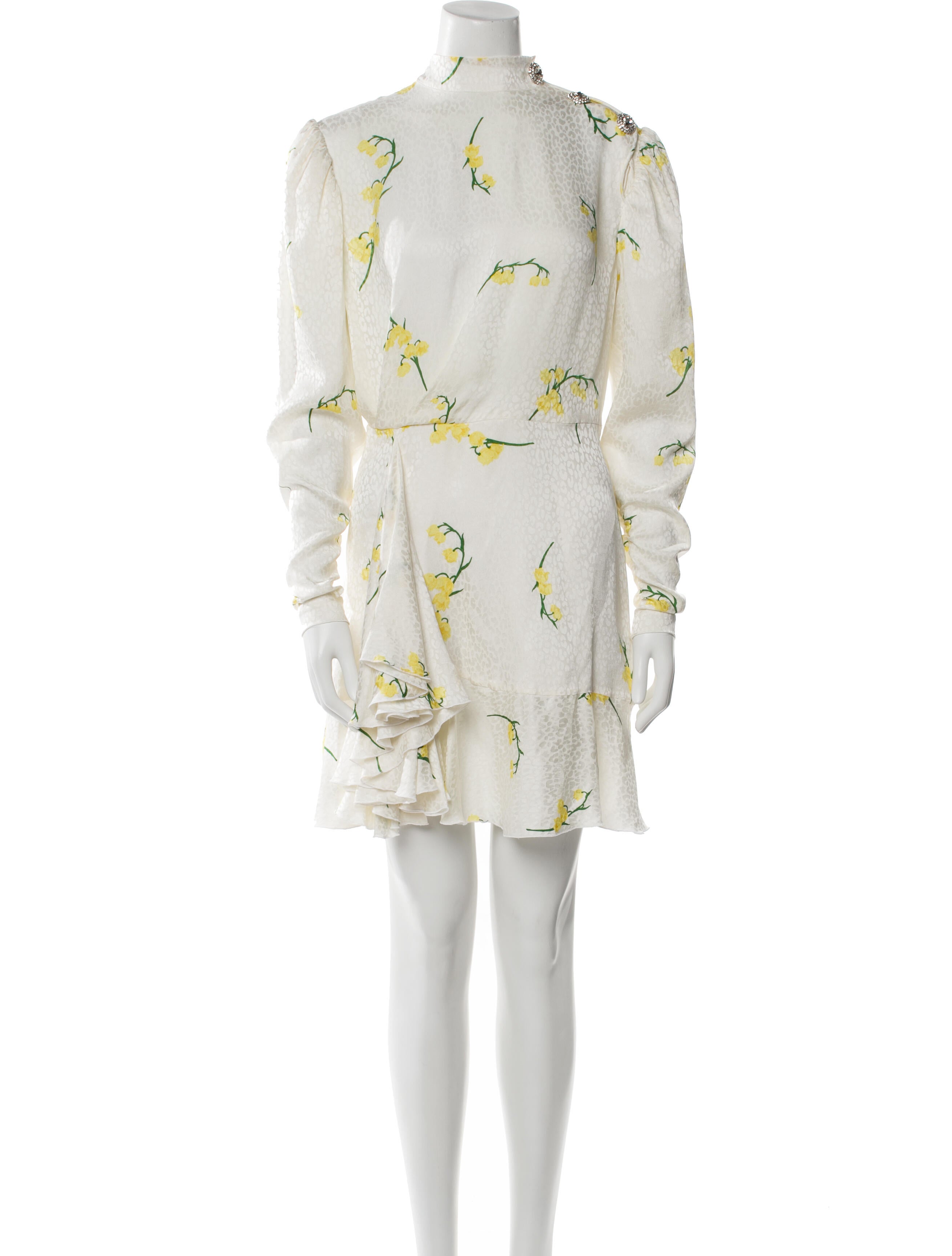 Alessandra Rich Silk Mini Dress