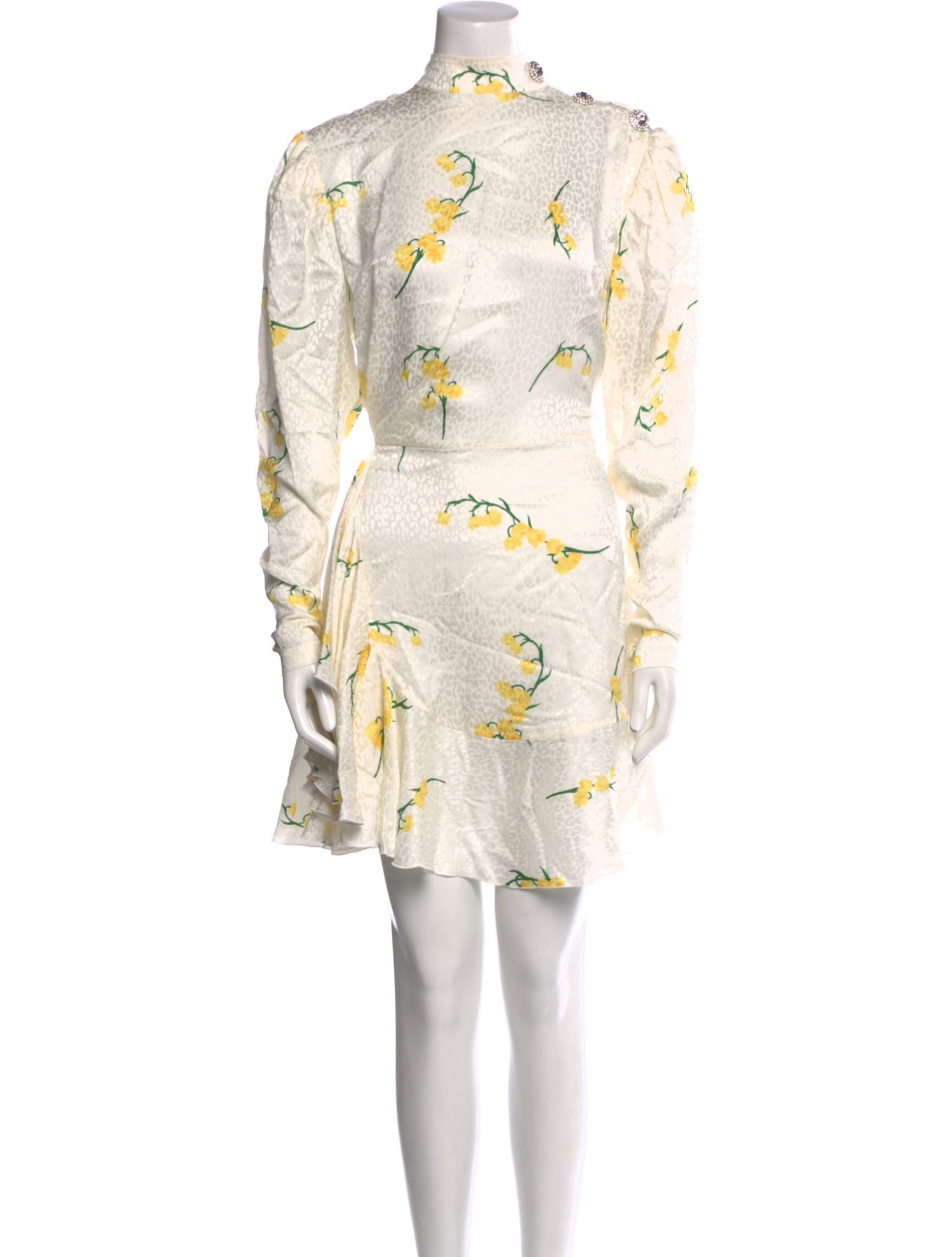 Alessandra Rich Silk Mini Dress