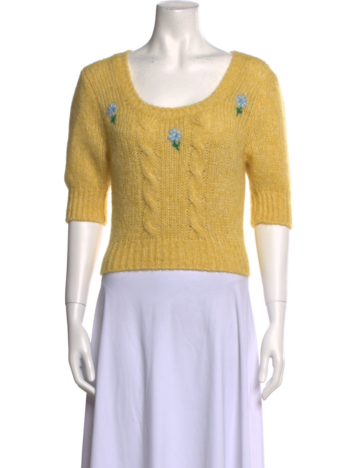 Alessandra Rich Scoop Neck Sweater