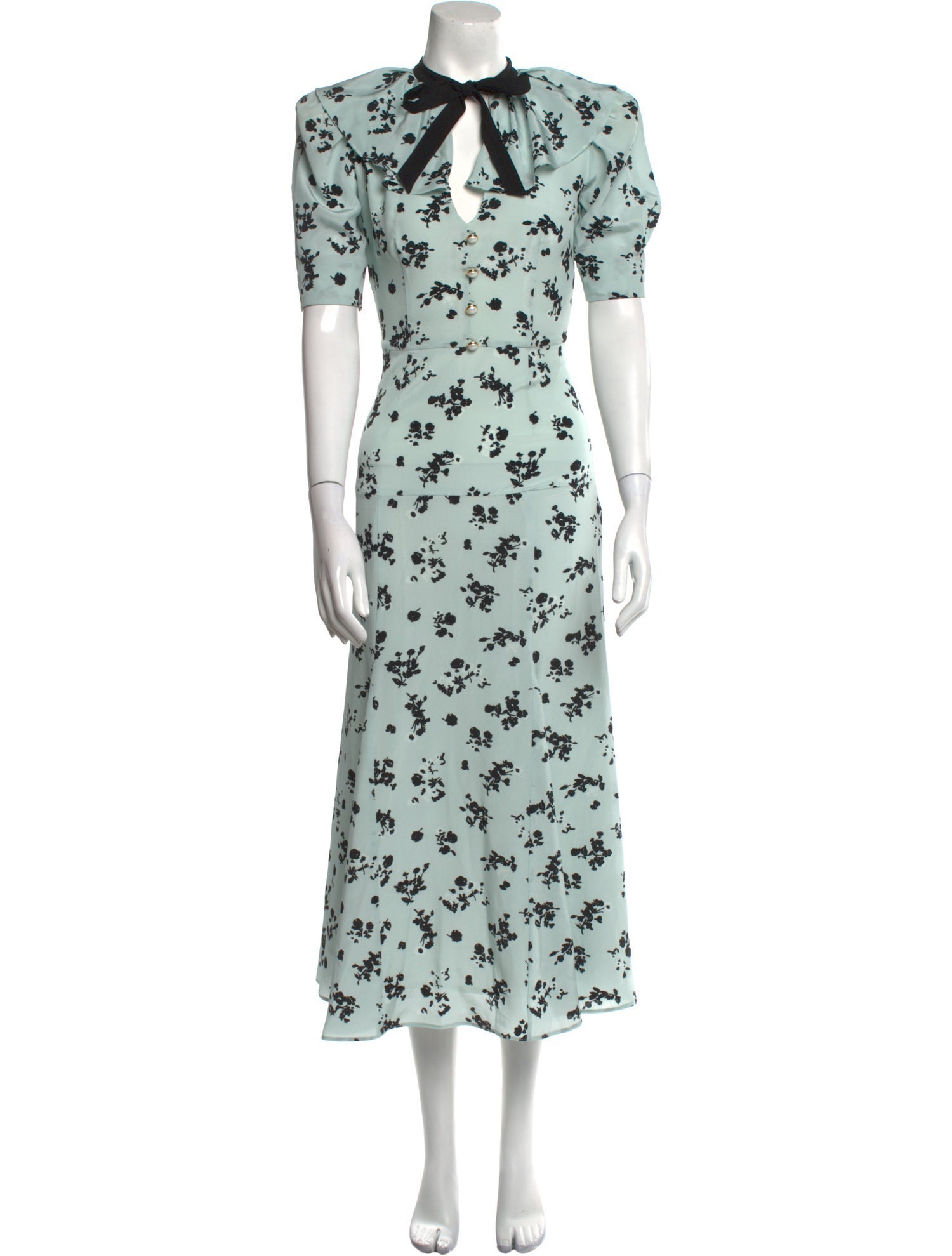 Alessandra Rich Silk Long Dress