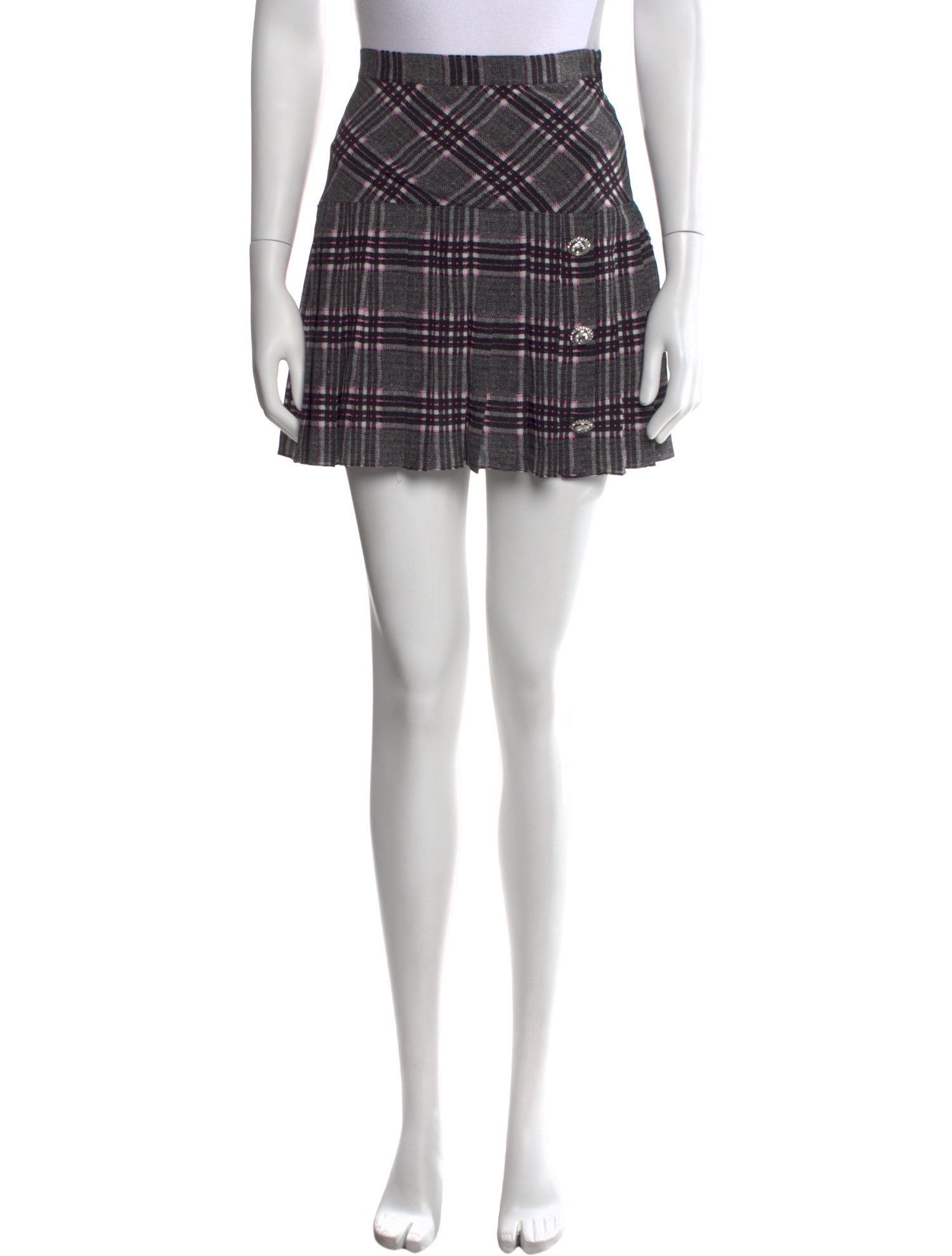 Alessandra Rich Silk Mini Skirt w/ Tags
