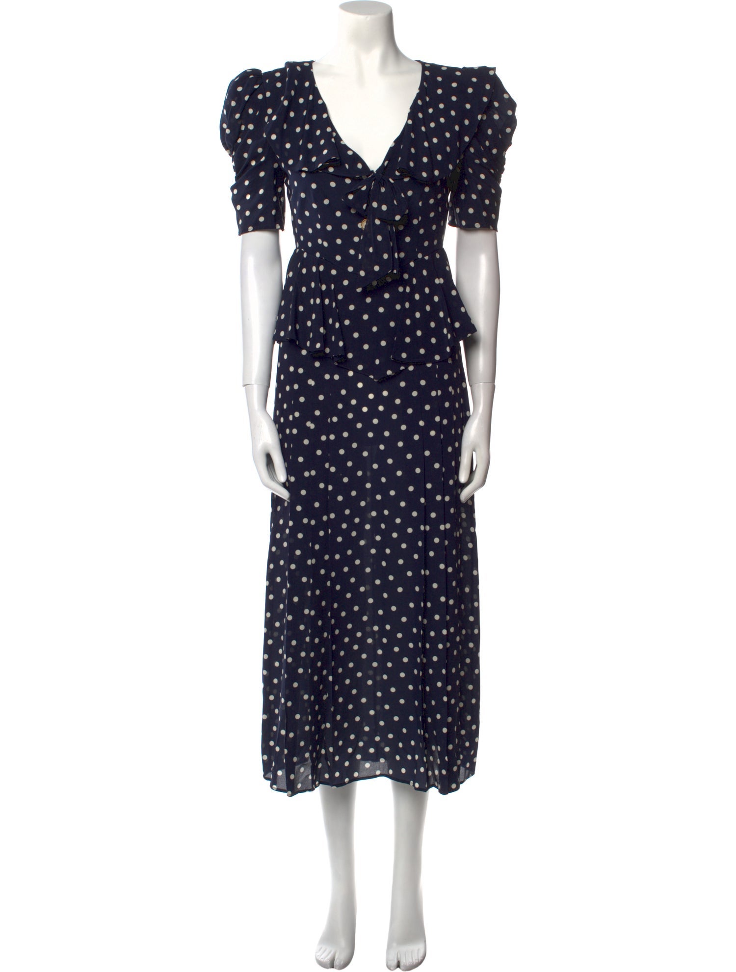 Alessandra Rich Silk Long Dress