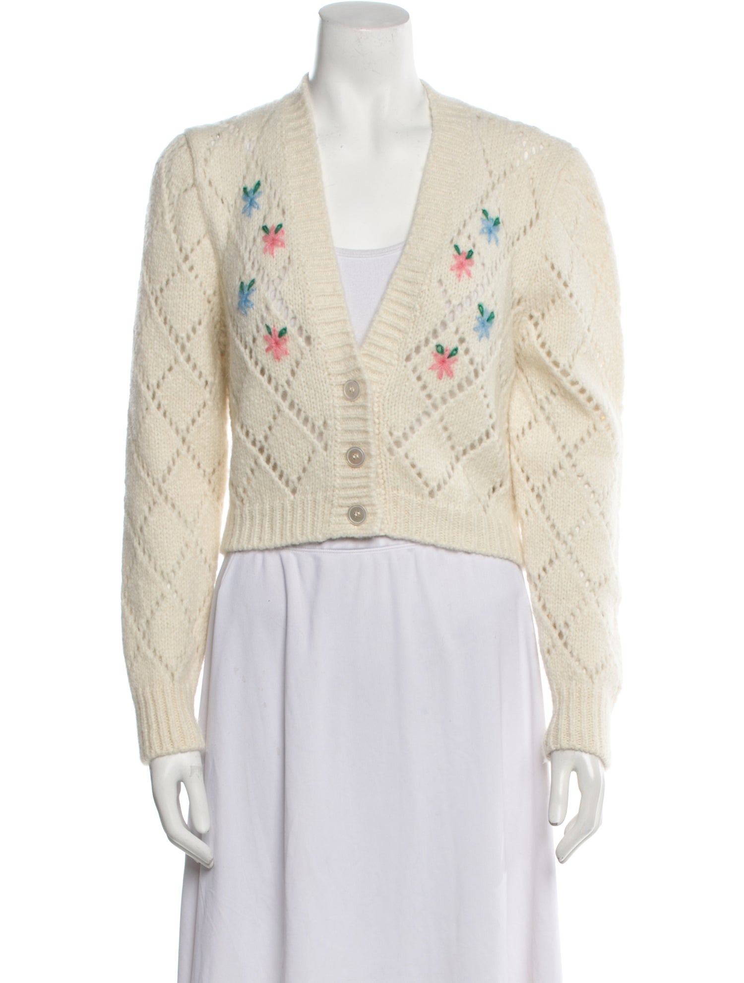 Alessandra Rich Alpaca Printed Sweater