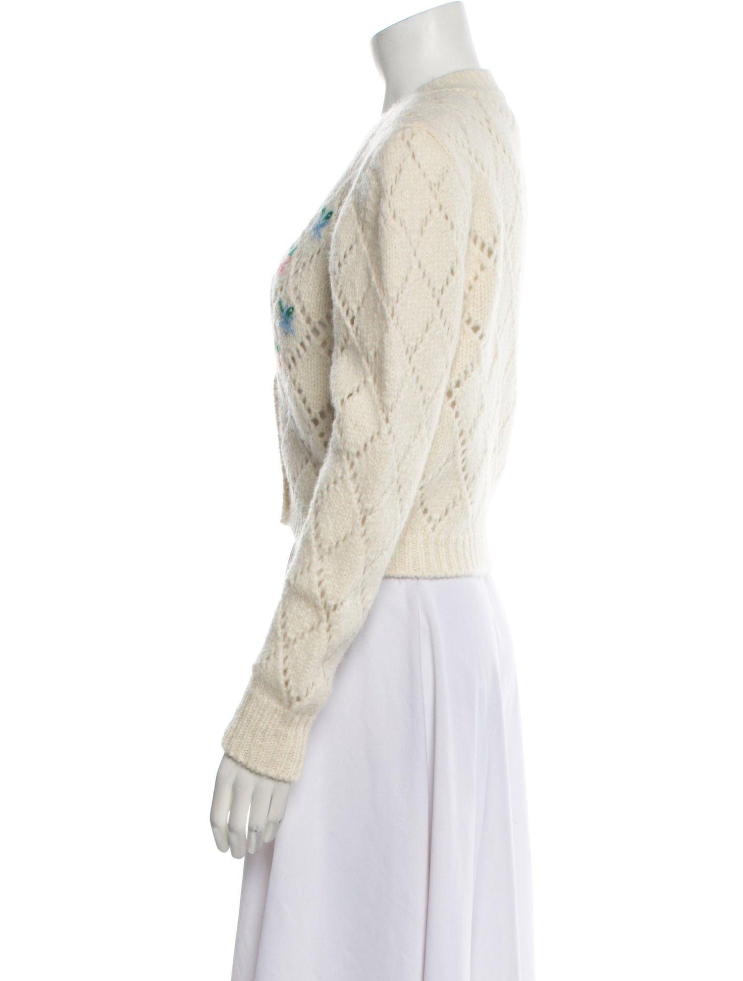 Alessandra Rich Alpaca Printed Sweater