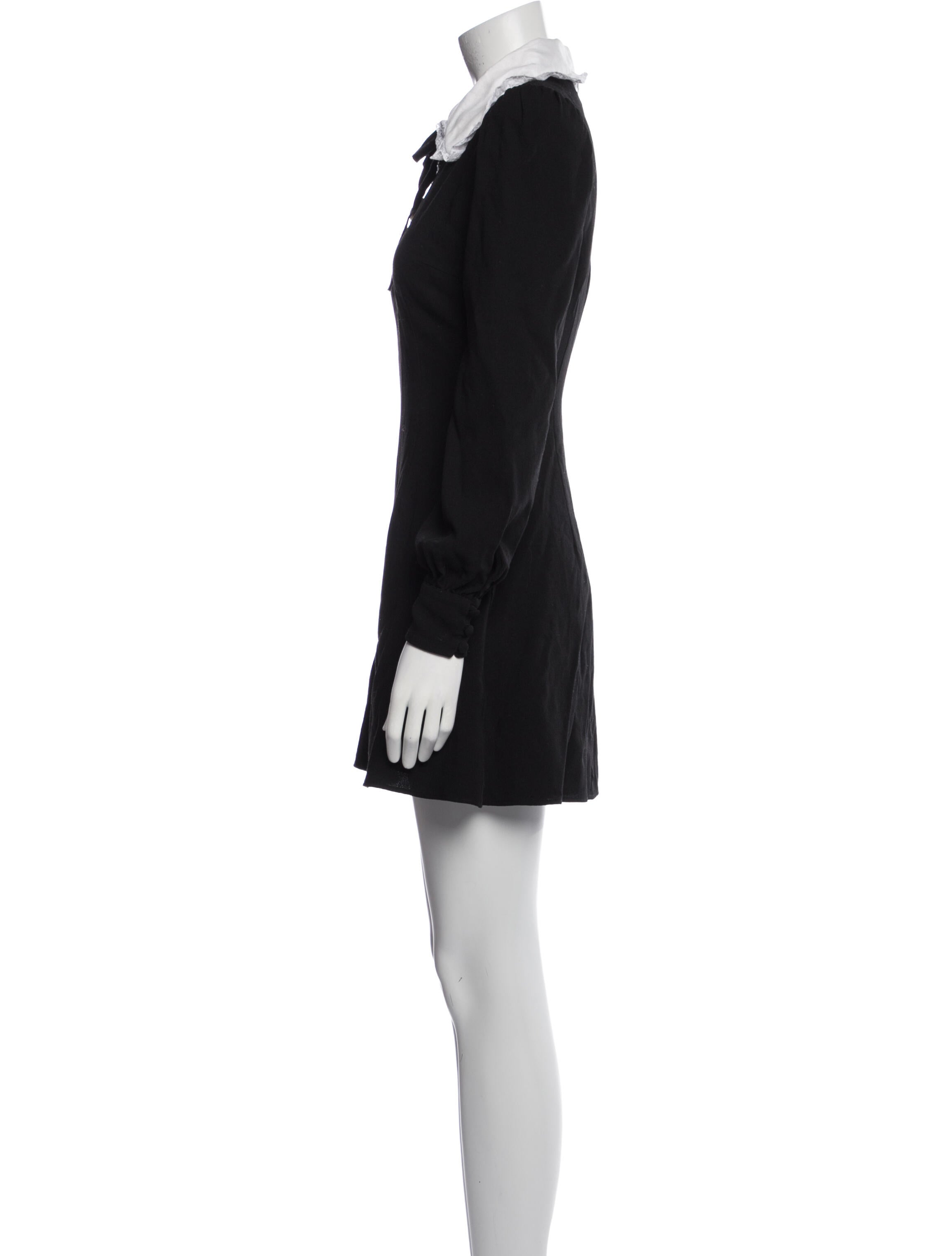 Alessandra Rich Virgin Wool Mini Dress