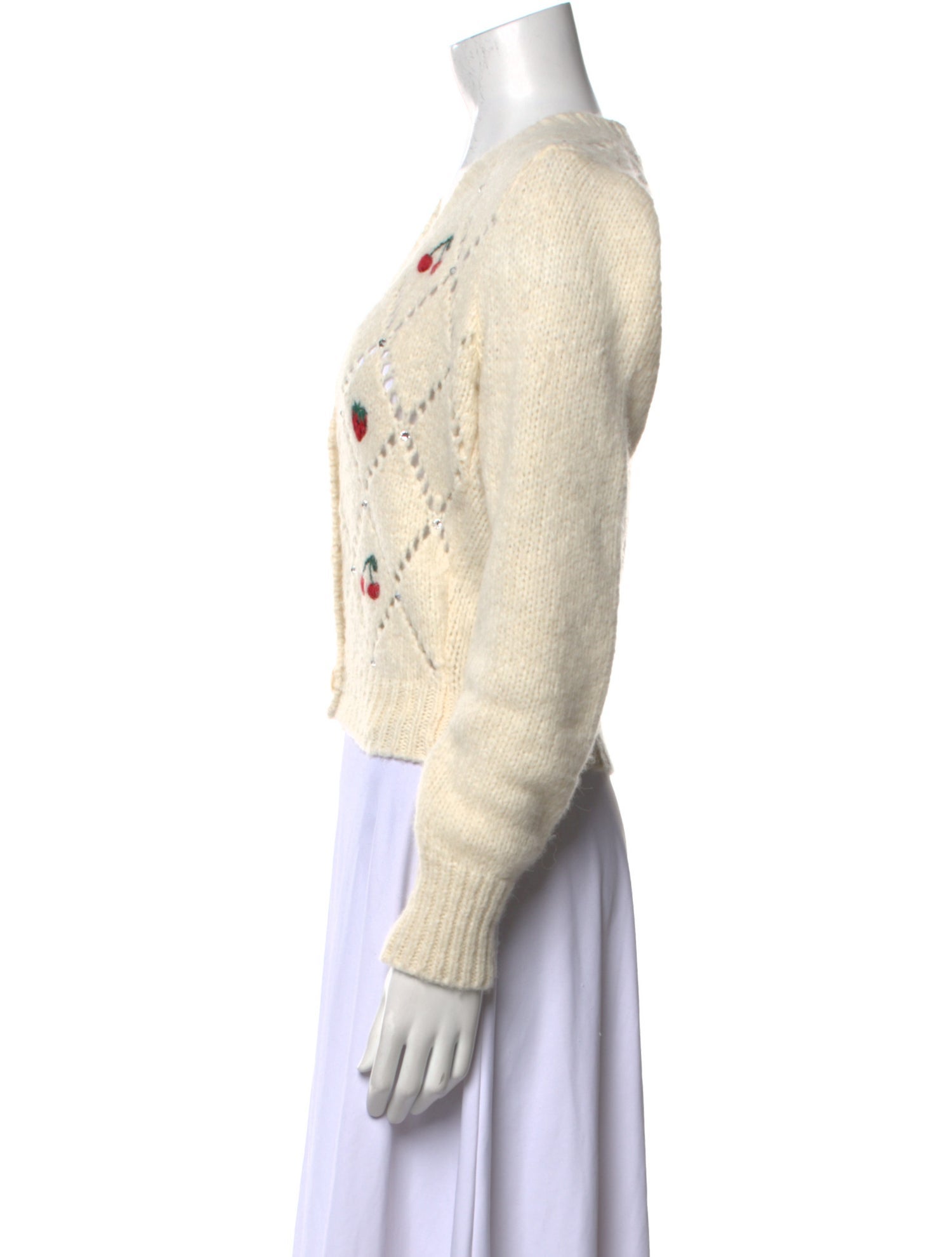 Alessandra Rich Alpaca Printed Sweater