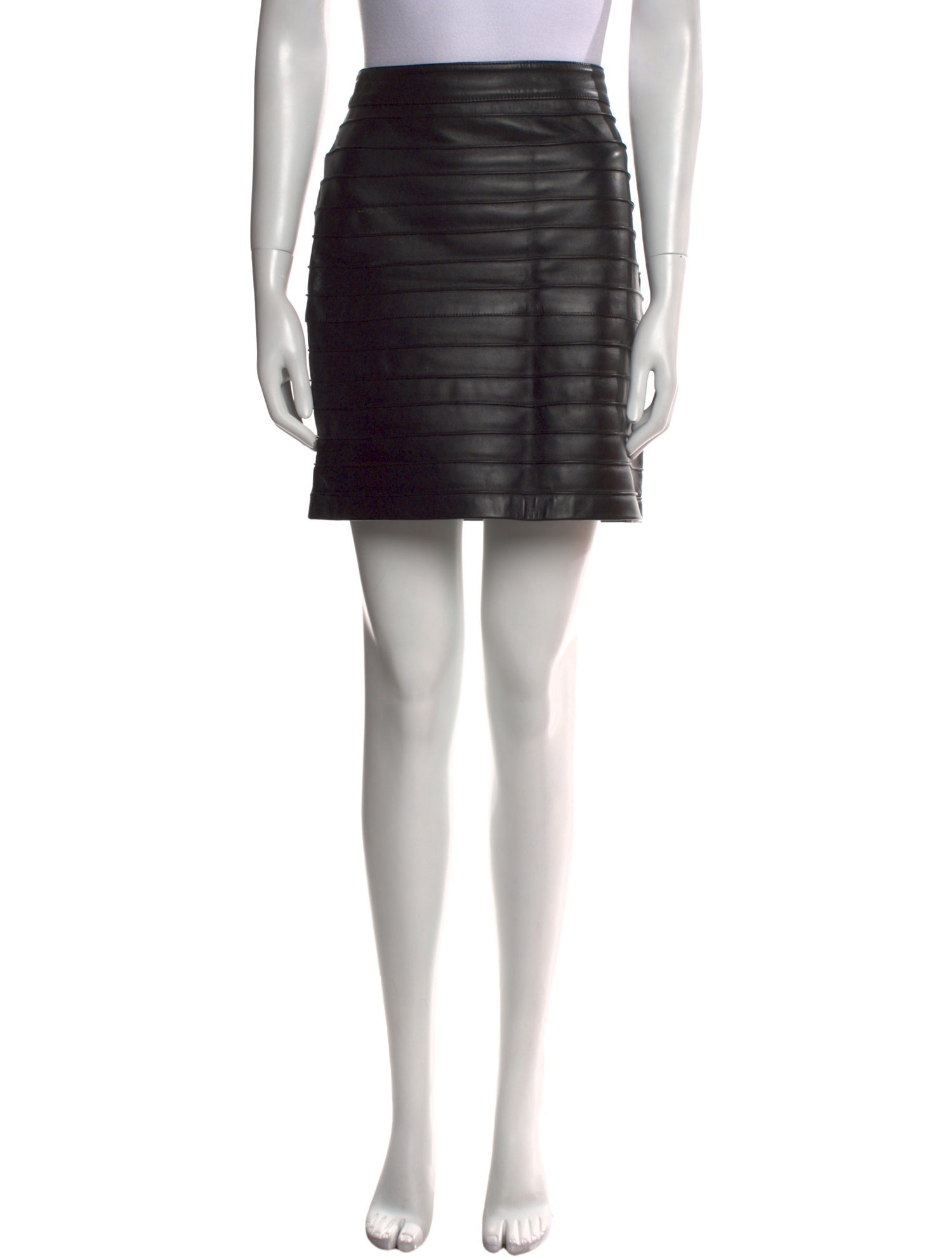 Alessandra Rich Leather Mini Skirt