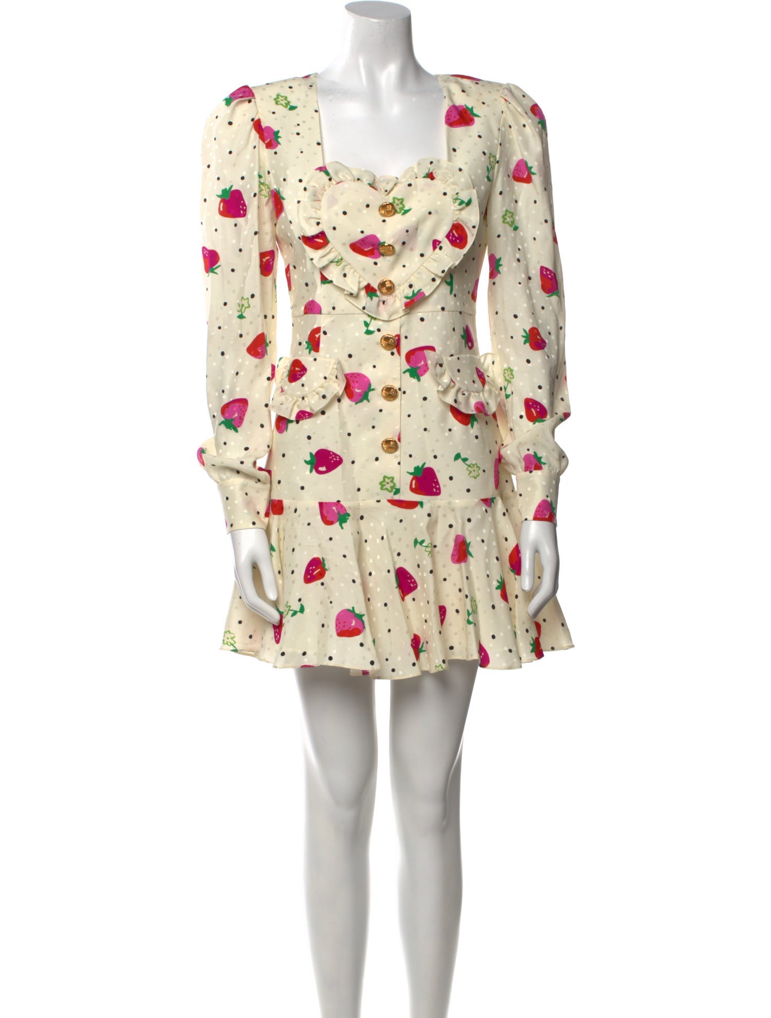 Alessandra Rich Silk Mini Dress