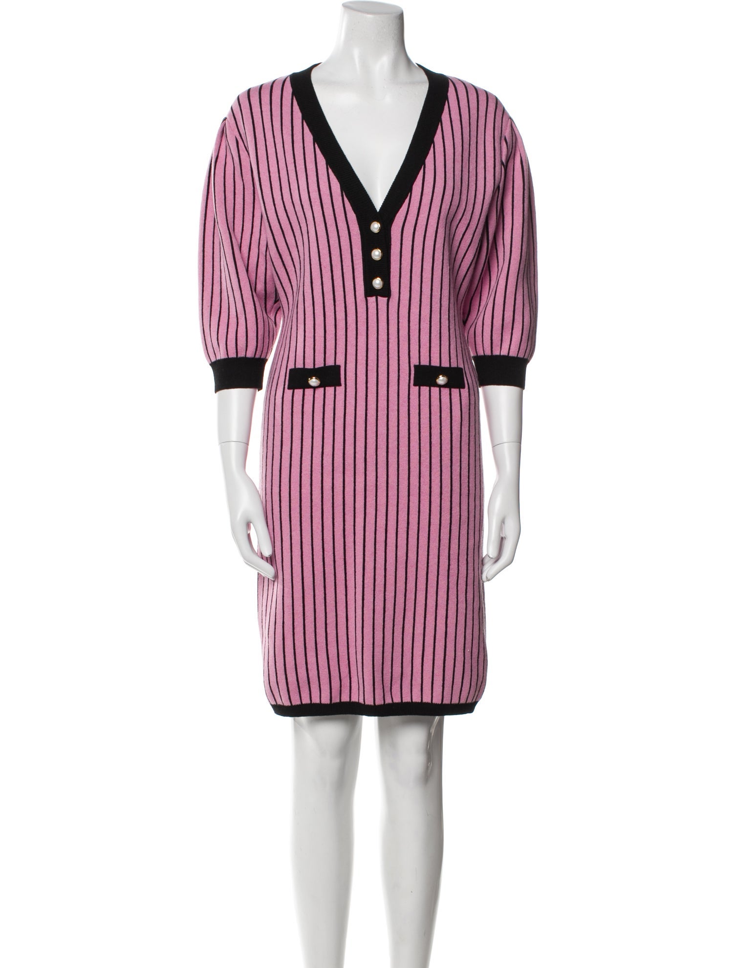 Alessandra Rich Wool Knee-Length Dress