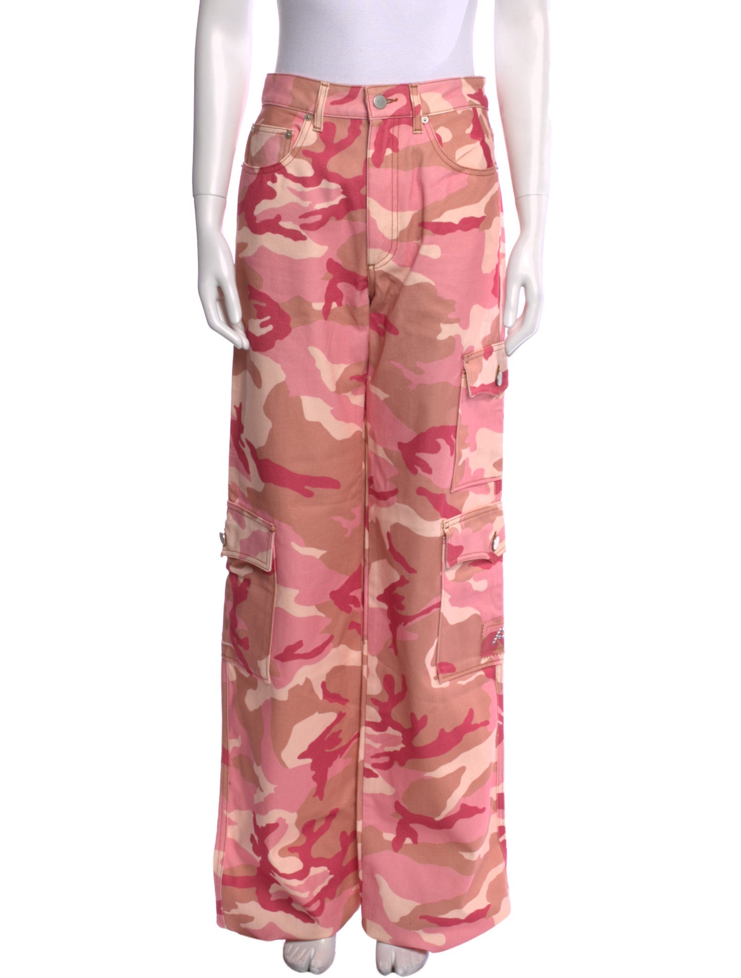 Alessandra Rich Printed Wide Leg Pants w/ Tags
