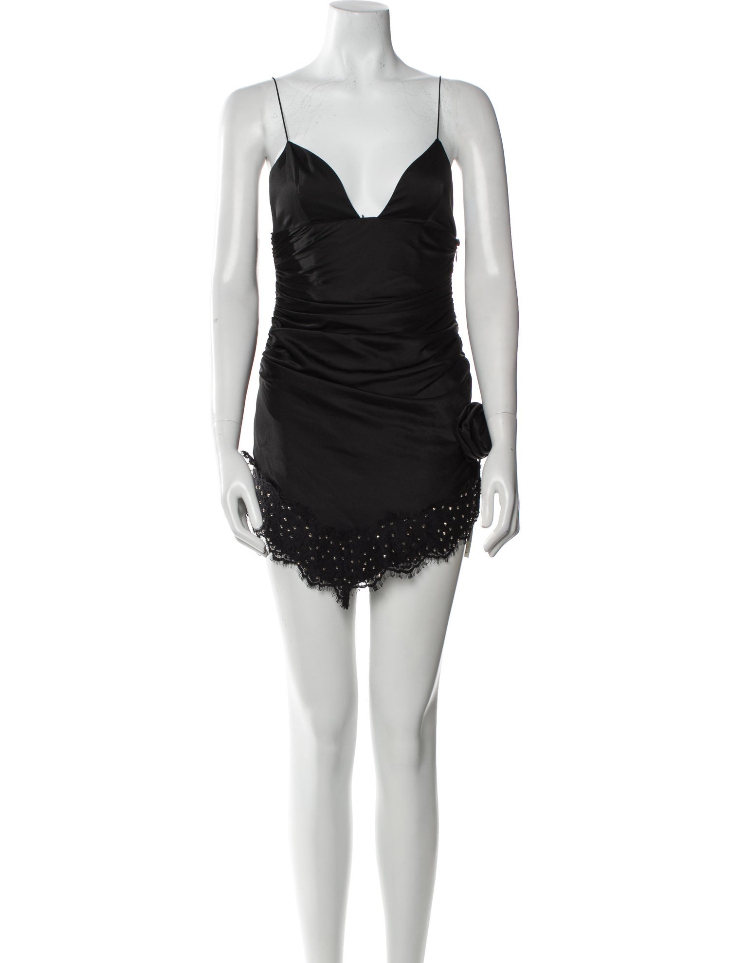 Alessandra Rich V-Neck Mini Dress