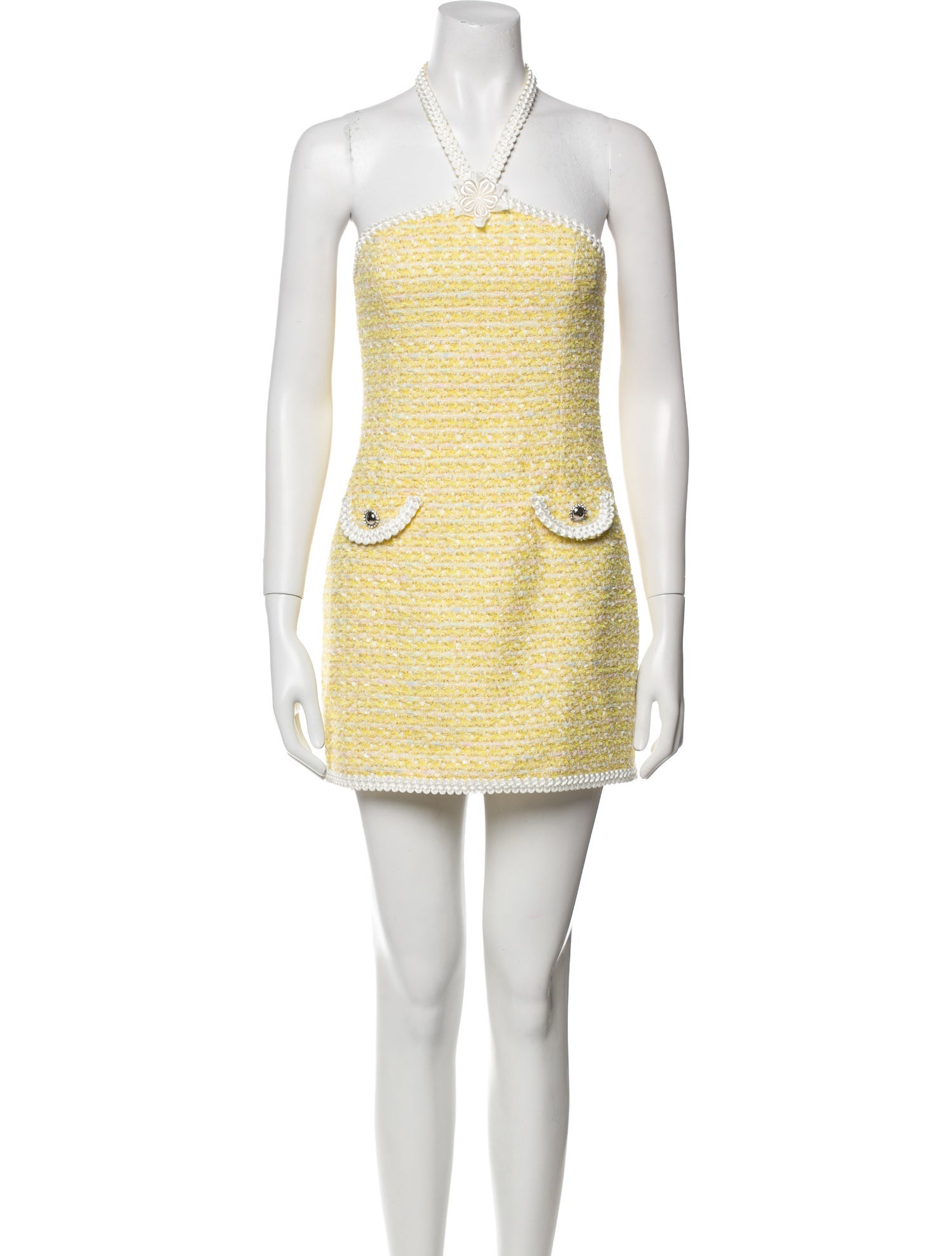 Alessandra Rich Wool Mini Dress