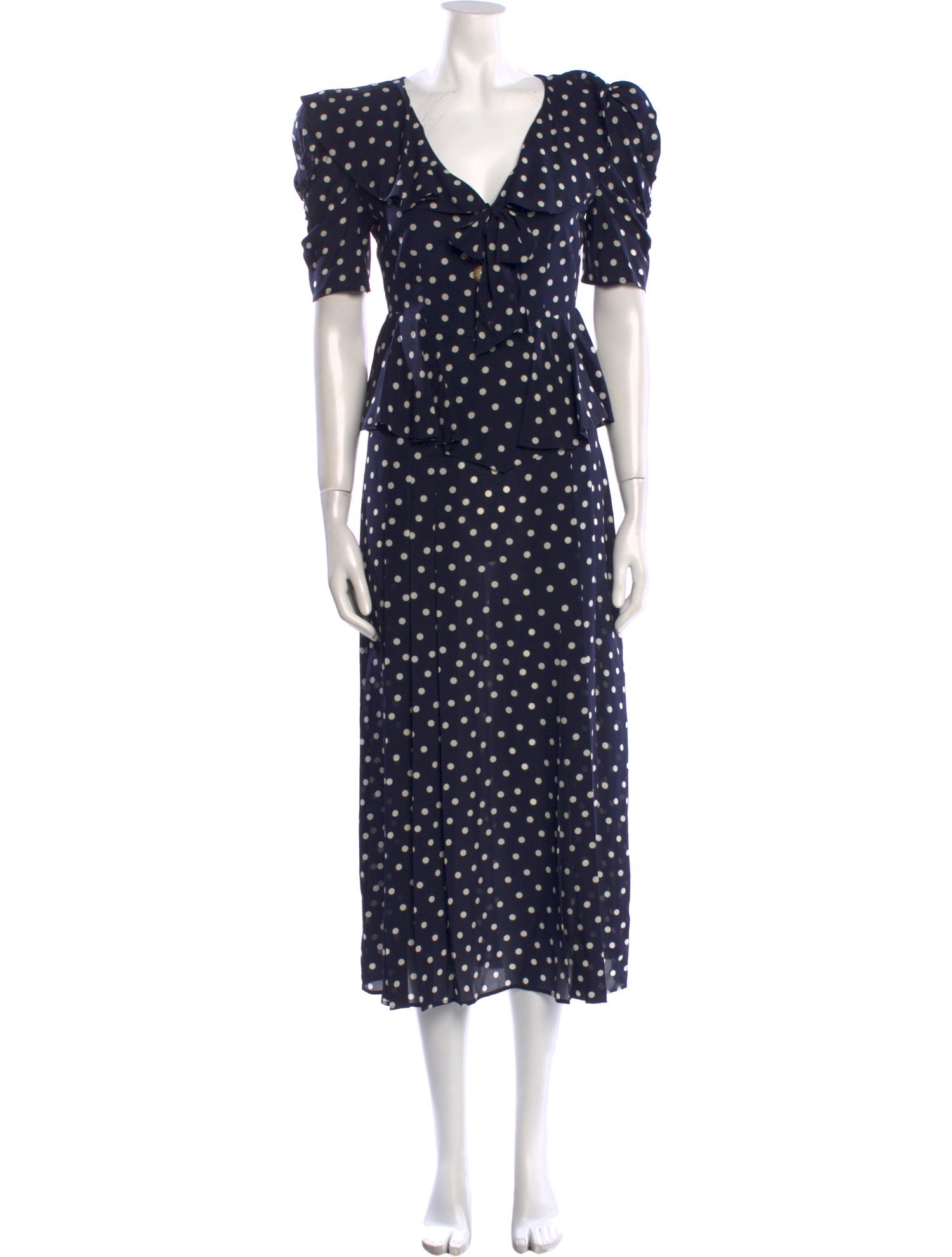 Alessandra Rich Silk Long Dress