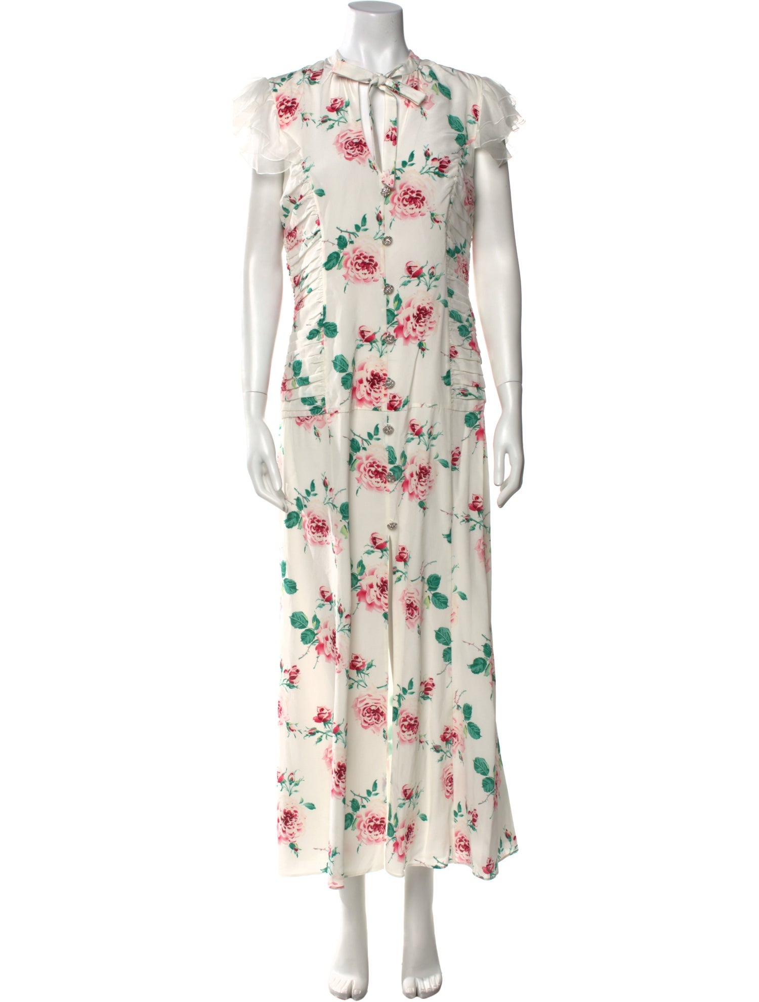 Alessandra Rich Silk Long Dress