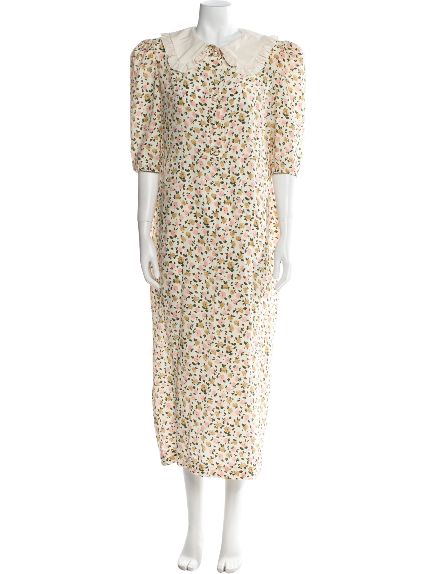 Alessandra Rich Silk Long Dress