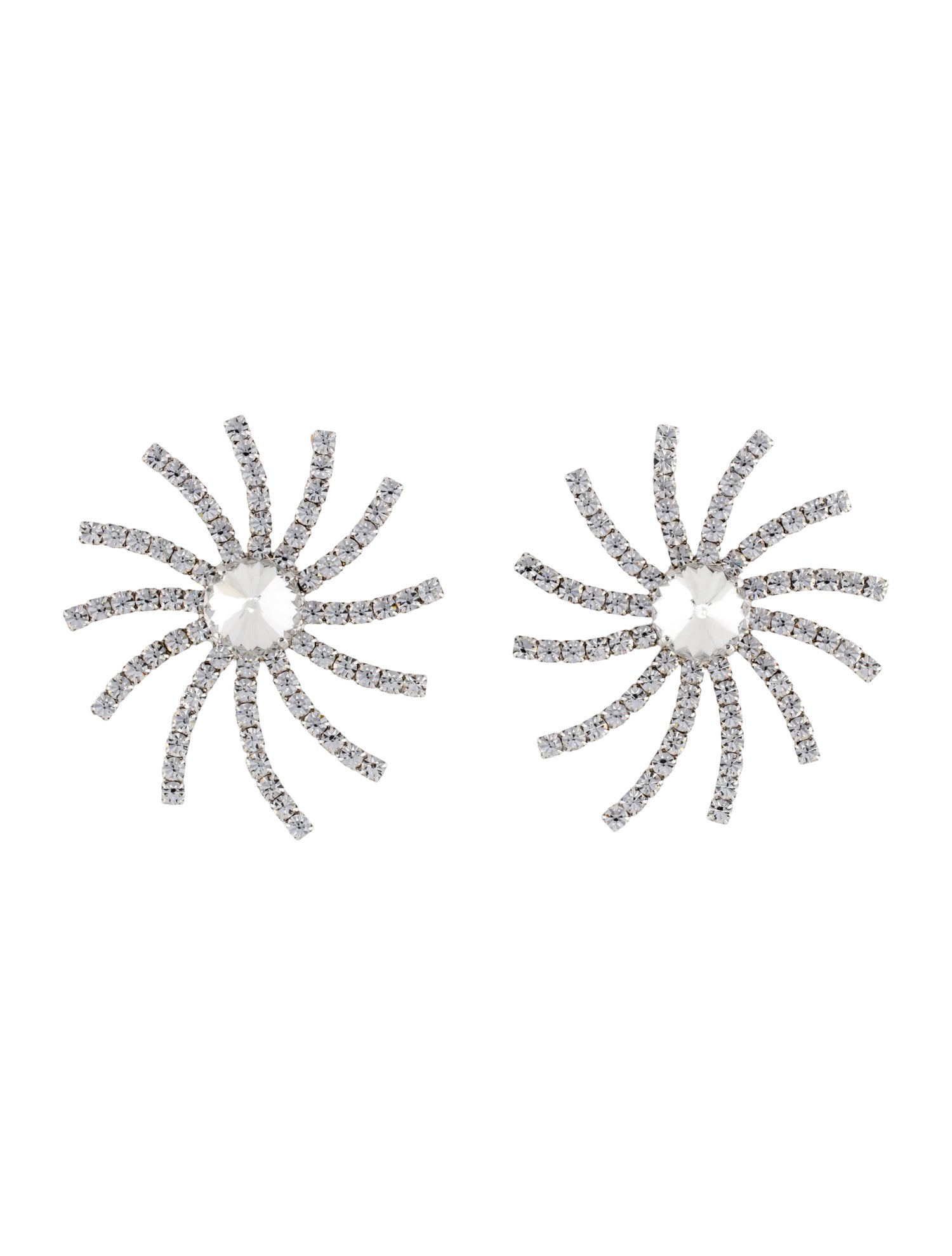 Alessandra Rich Crystal Star Clip-On Earrings
