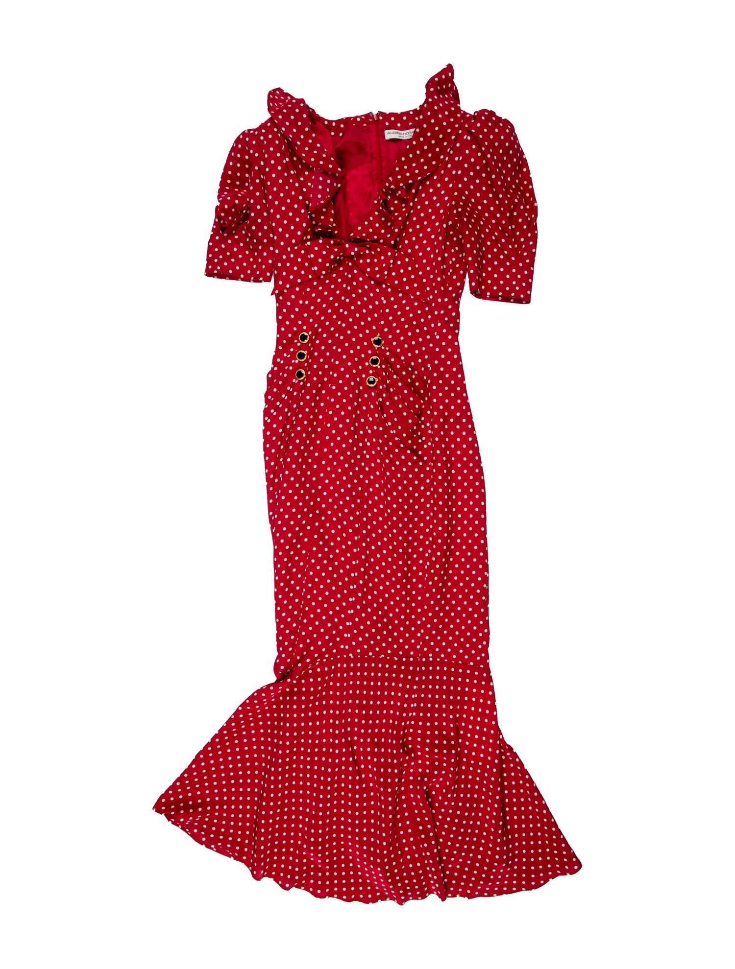 Alessandra Rich Silk Long Dress