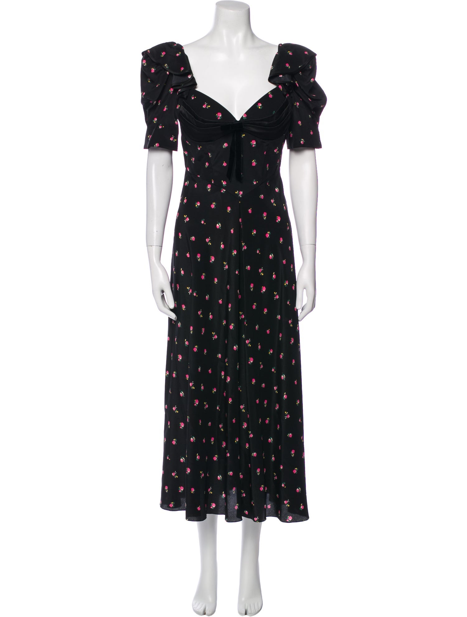 Alessandra Rich Silk Long Dress