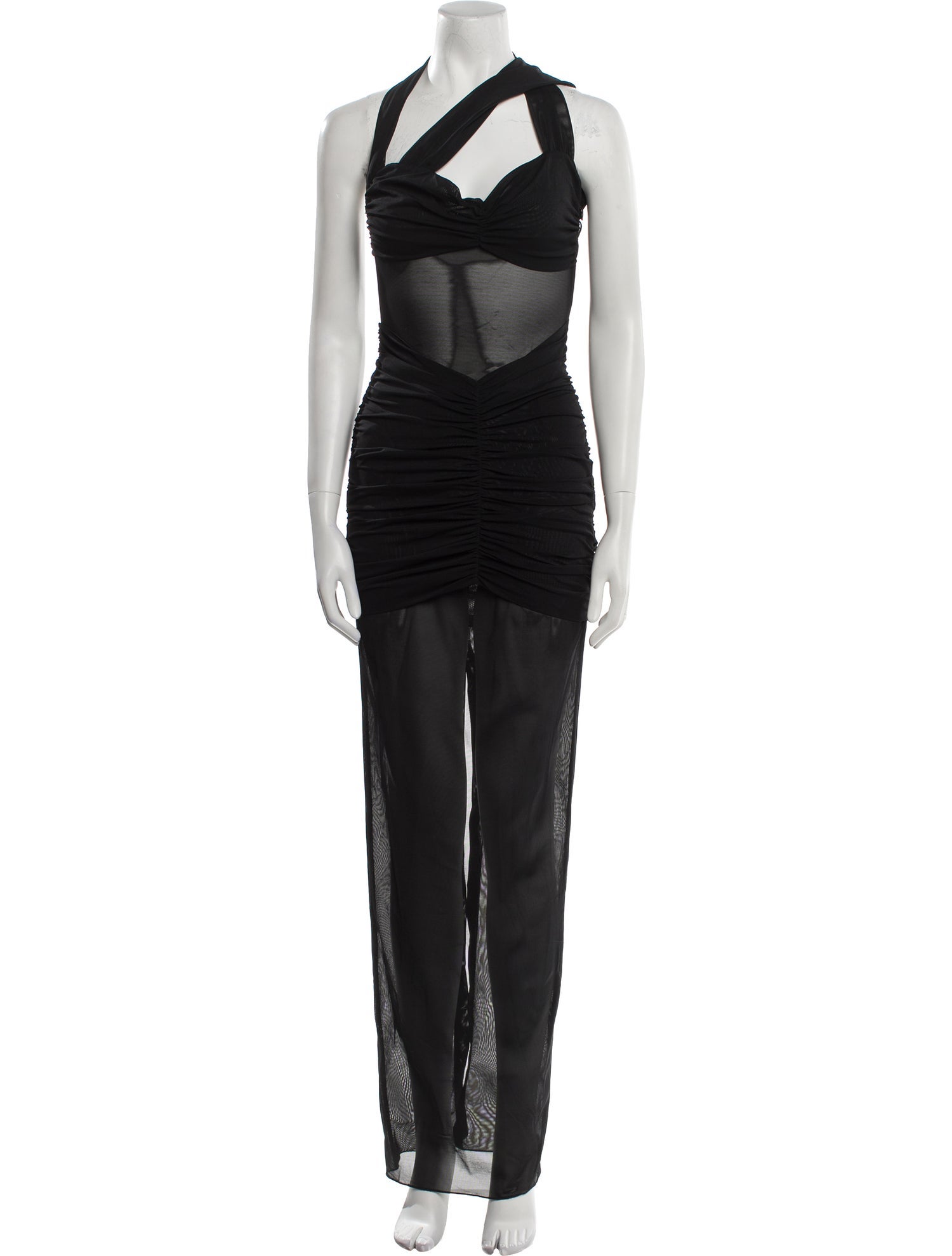 Alessandra Rich Halterneck Long Dress