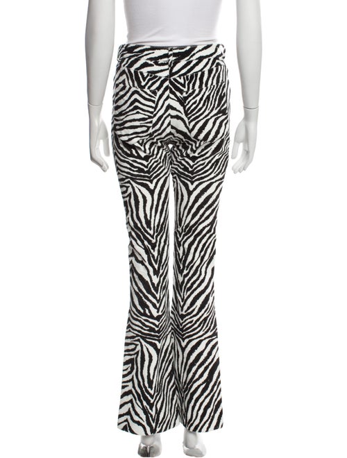 Alessandra Rich Animal Print Wide Leg Pants
