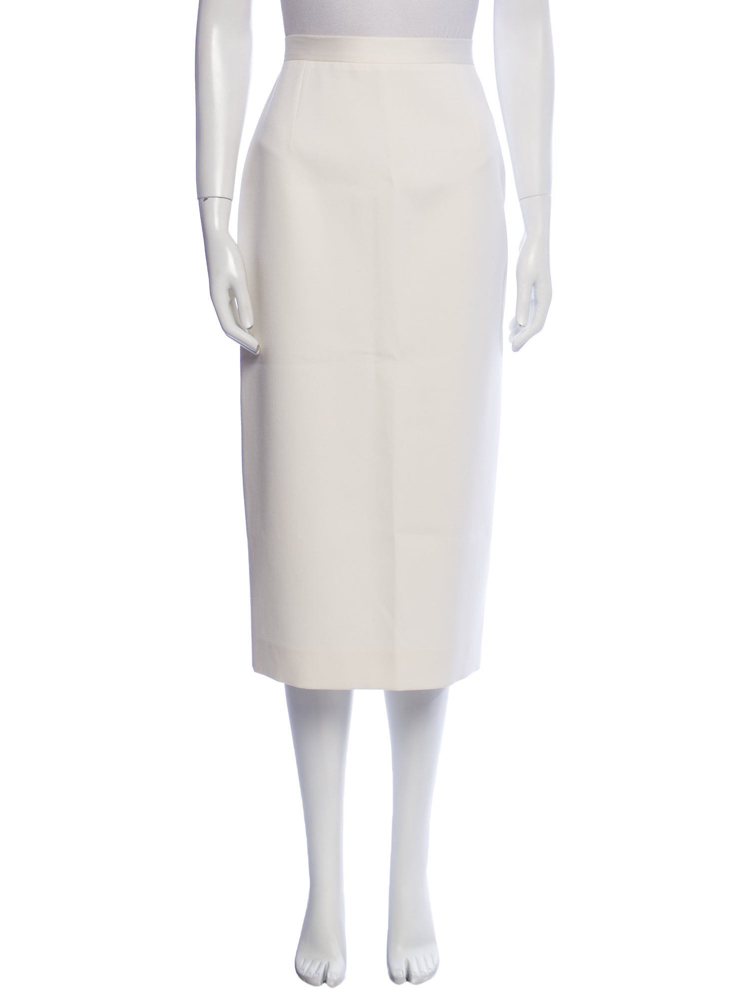 Alessandra Rich Virgin Wool Midi Length Skirt