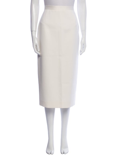 Alessandra Rich Virgin Wool Midi Length Skirt