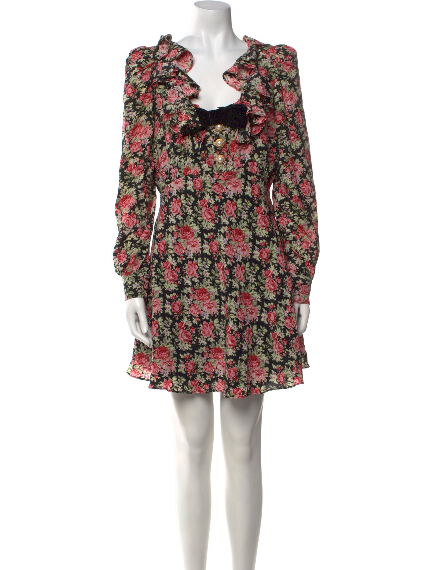 Alessandra Rich Silk Mini Dress