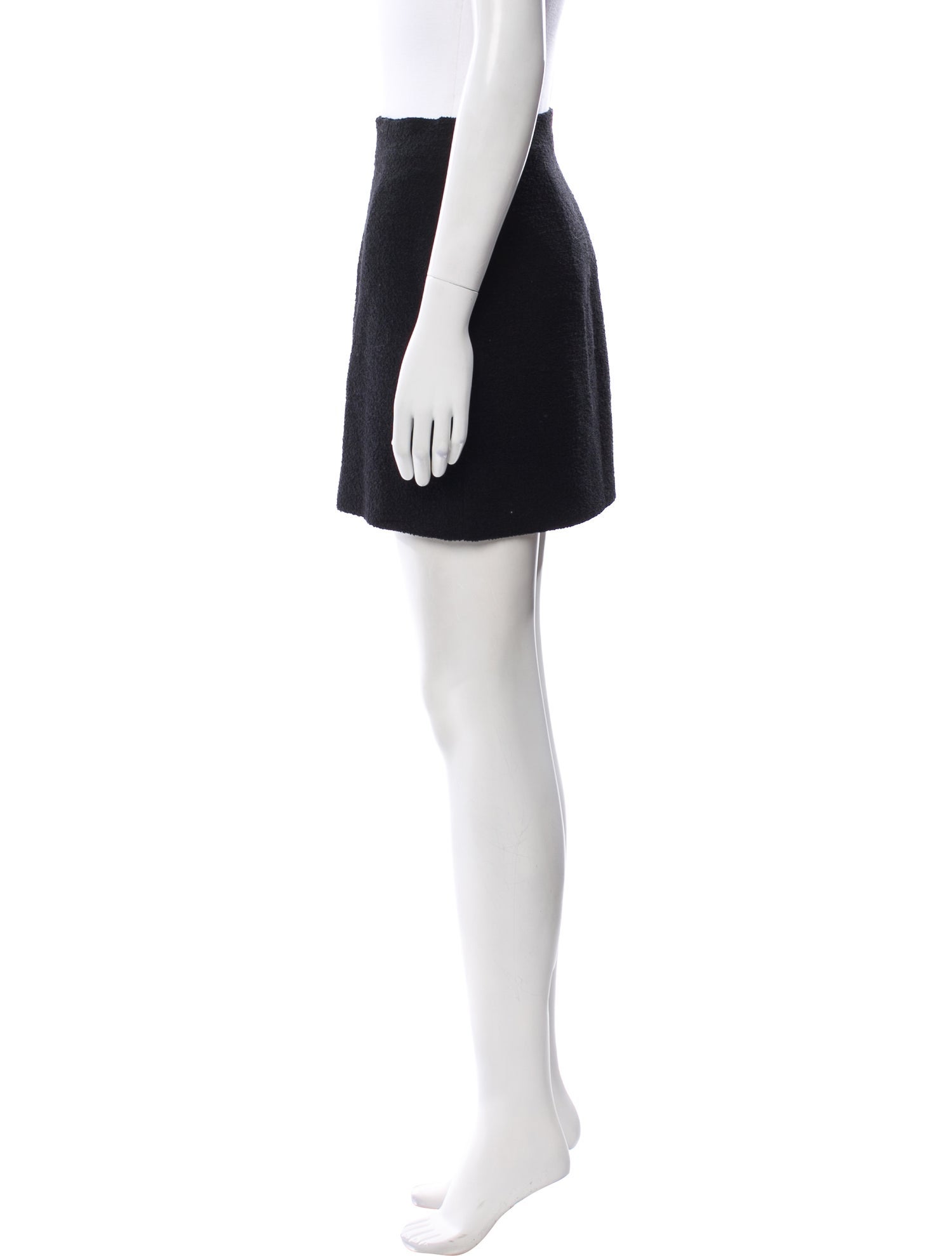 Alessandra Rich Virgin Wool Mini Skirt