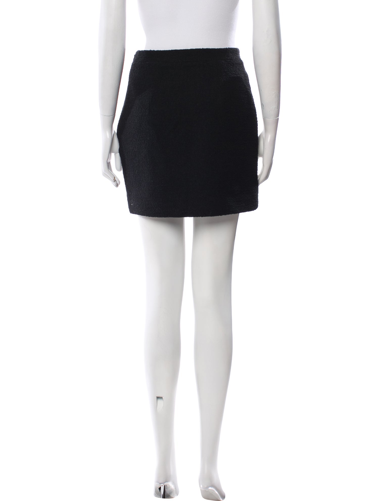 Alessandra Rich Virgin Wool Mini Skirt