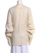 Alessandra Rich Mohair V-Neck Sweater