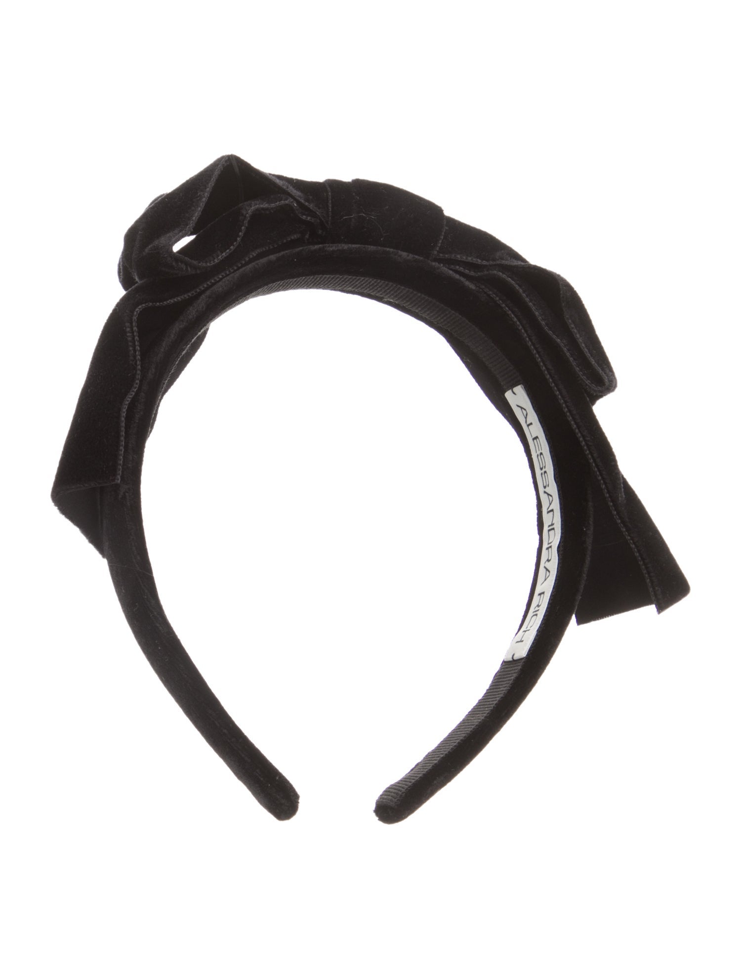 Alessandra Rich Velvet Bow Hair Band