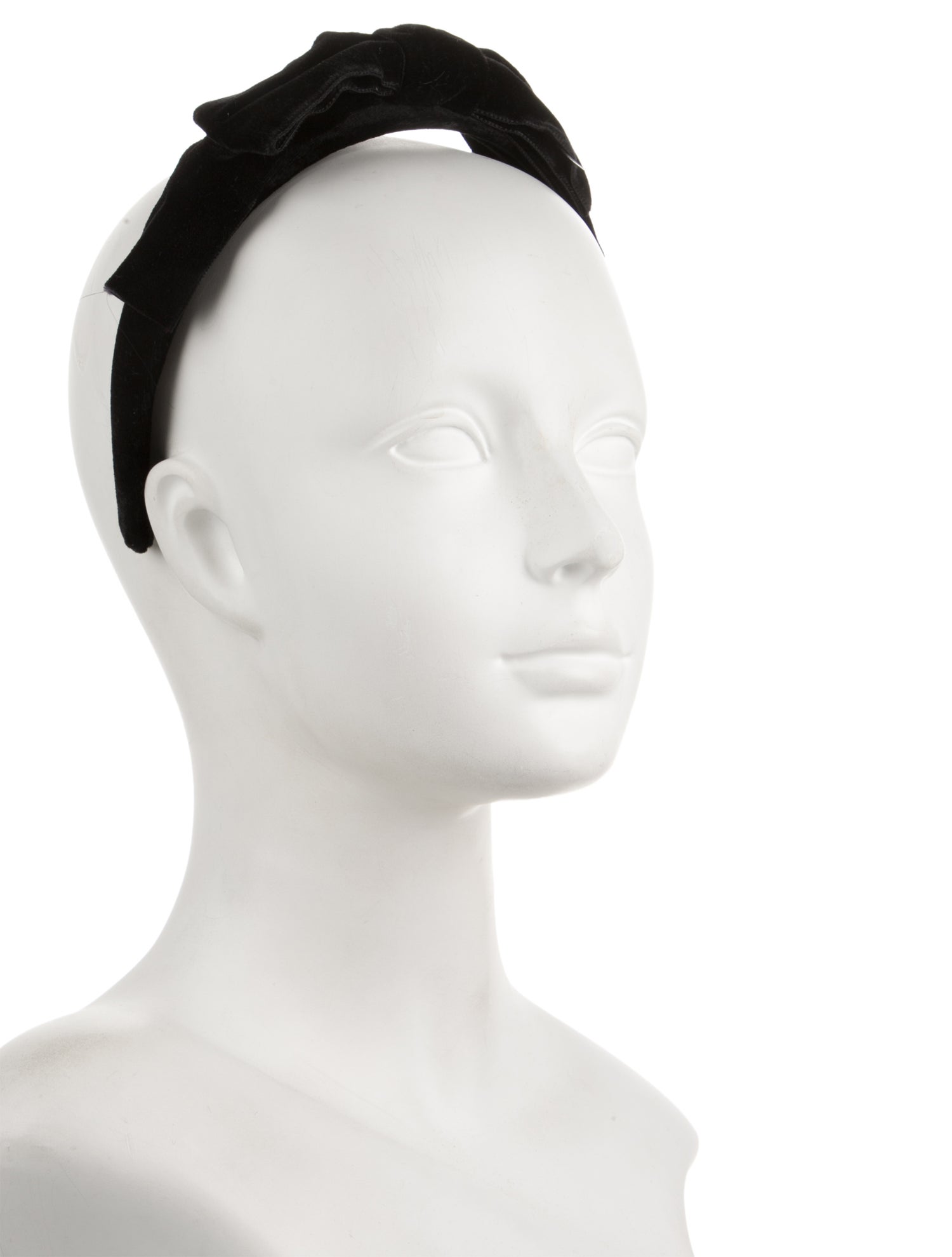 Alessandra Rich Velvet Bow Hair Band