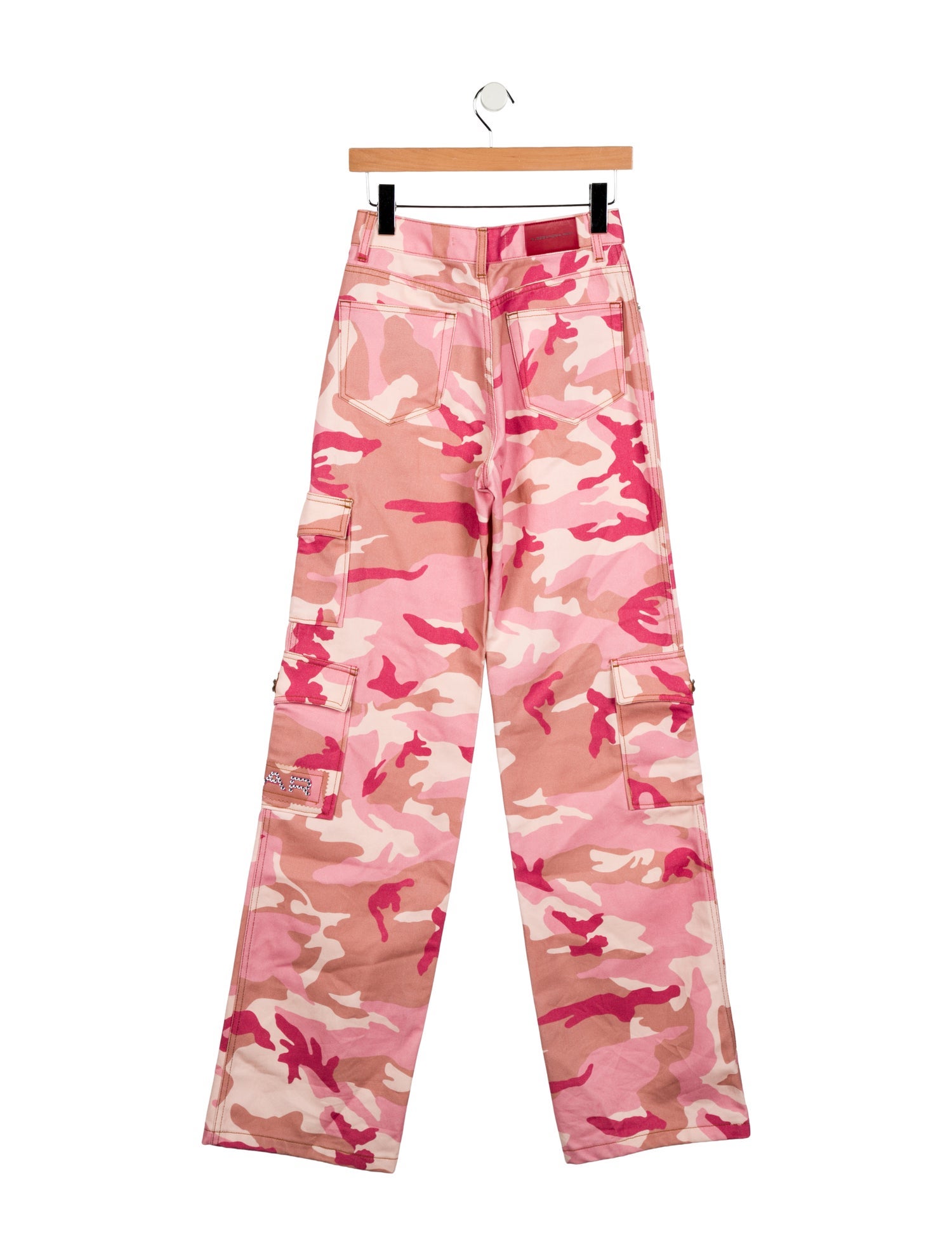 Alessandra Rich High-Rise Wide Leg Jeans