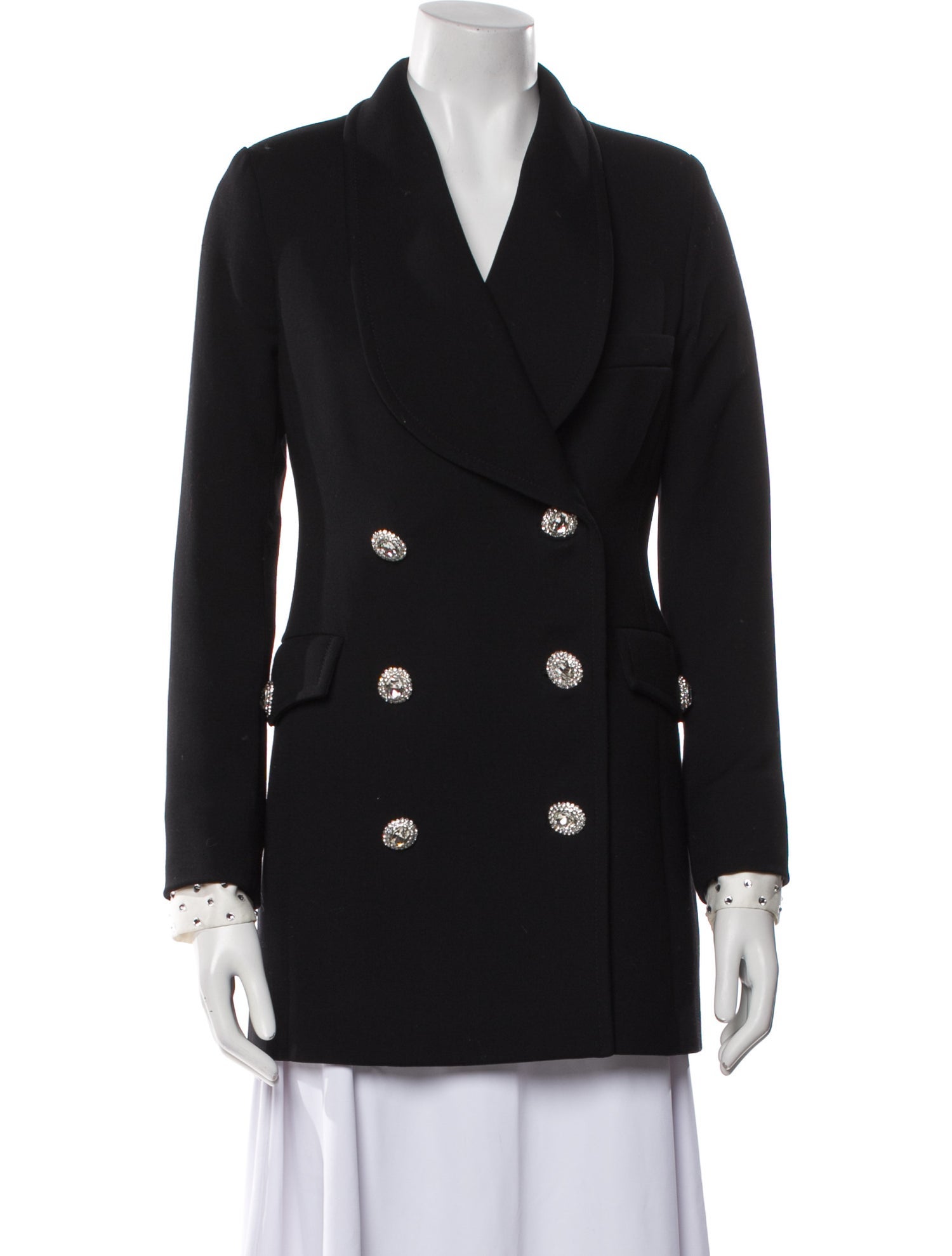 Alessandra Rich Wool Peacoat
