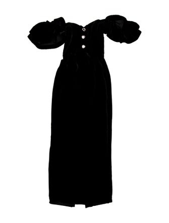 Alessandra Rich Strapless Long Dress