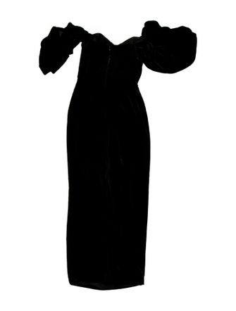 Alessandra Rich Strapless Long Dress