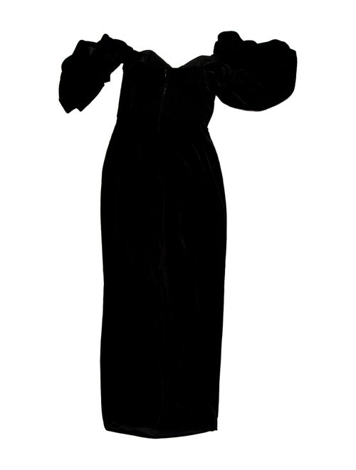 Alessandra Rich Strapless Long Dress