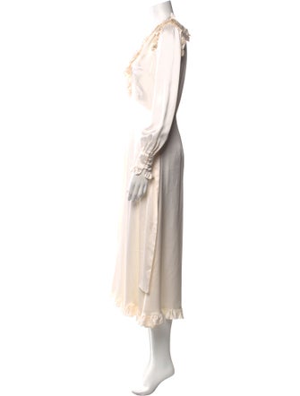 Alessandra Rich Silk Long Dress
