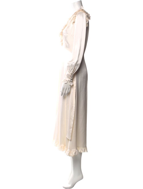 Alessandra Rich Silk Long Dress